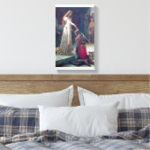 Toile Château ghetté femme sabre tableau chevalier (Insitu(Chambre))