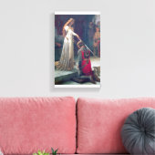 Toile Château ghetté femme sabre tableau chevalier (Insitu(Salon))