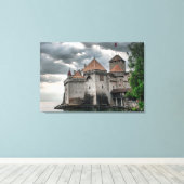 Toile Château nuageux côté océan (Insitu (Plancher de Bois))