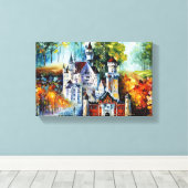 Toile CHÂTEAU PAR Leonid Afremov (Insitu (Plancher de Bois))