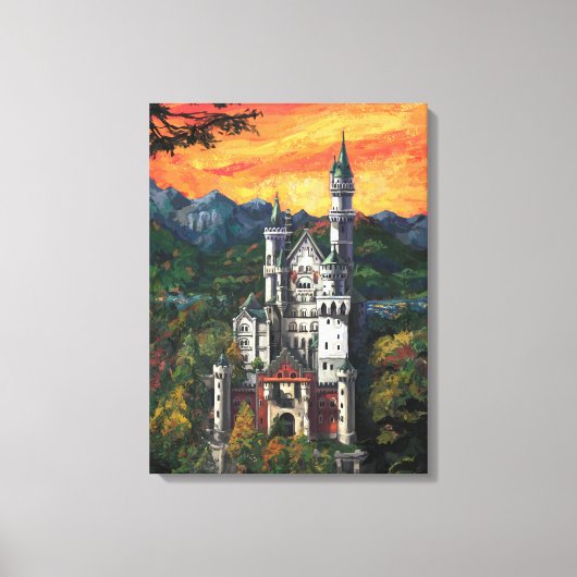 Toile Château Schloss Neuschwanstein (Recto)
