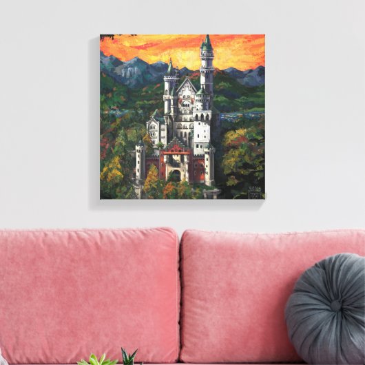 Toile Château Schloss Neuschwanstein (Insitu(Salon))