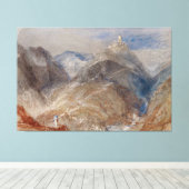 Toile Château sur hauteur près de Genève (Insitu (Plancher de Bois))