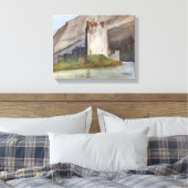 TOILE CHÂTEAUX ÉCOSSE PAYSAGE COULEUR D'EAU CANVAS IMPRI (Insitu(Chambre))