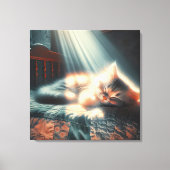 Toile Chaton À Dormir Au Soleil (Recto)