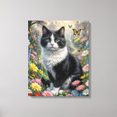 Toile Chaton dans le jardin de fleurs (Recto)