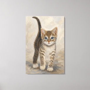 Toile Chaton tigré