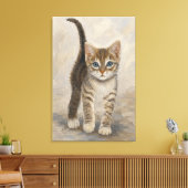 Toile Chaton tigré (Insitu(Salon))