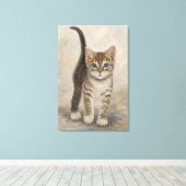 Toile Chaton tigré (Insitu (Plancher de Bois))
