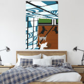 Toile Chatons en Jouant (Insitu(Chambre))