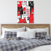 Toile Chats à New York (Insitu(Chambre))