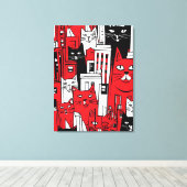 Toile Chats à New York (Insitu (Plancher de Bois))