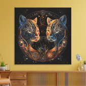 Toile Chats atrologiques (Insitu(Salon))