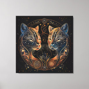 Toile Chats atrologiques