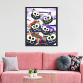 Toile Chats colorés et amusants (Insitu(Salon))