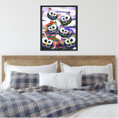 Toile Chats colorés et amusants (Insitu(Chambre))