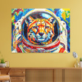 TOILE CHATS DANS L'ESPACE-OCELOT (Insitu(Salon))