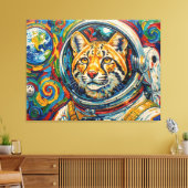 TOILE CHATS DANS L'ESPACE-OCELOT 4 (Insitu(Salon))