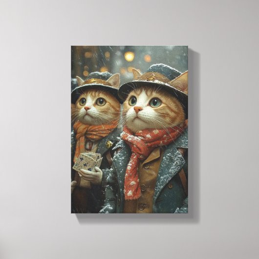 Toile Chats d'hiver : Mystères d'hiver (Recto)