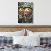 Toile Chats d'hiver : Mystères d'hiver (Insitu(Chambre))