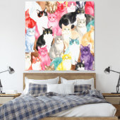 Toile Chats en multicolore (Insitu(Chambre))