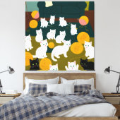 Toile Chats et laine (Insitu(Chambre))