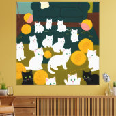 Toile Chats et laine (Insitu(Salon))
