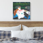 Toile Chats jouant au Mahjong (Insitu(Chambre))