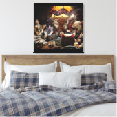 Toile Chats jouant au poker (Insitu(Chambre))