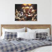 Toile Chats jouant au poker (Insitu(Chambre))
