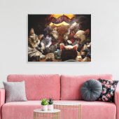 Toile Chats jouant au poker (Insitu(Salon))