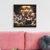 Toile Chats jouant au poker (Insitu(Salon))