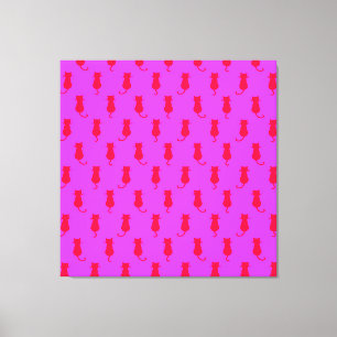 Toile Chats Rouges Fantaisistes Forever Lilac