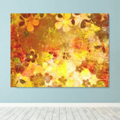 Toile Chaud automne peinture abstraite (Insitu (Plancher de Bois))