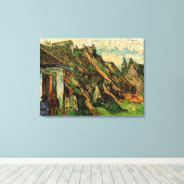 Toile Chaumières en grès par Vincent van Gogh (Insitu (Plancher de Bois))