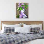 Toile Chaussures à lacets lilas (Insitu(Chambre))