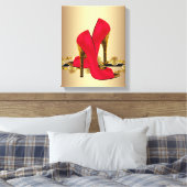 Toile Chaussures à talons hauts boutique léopard noir et (Insitu(Chambre))