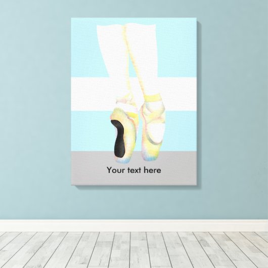 Toile Chaussures de danse de ballet (Insitu (Plancher de Bois))