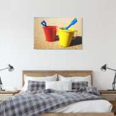 Toile Chaussures Et Chaussures Sur La Plage De Sable (Insitu(Chambre))