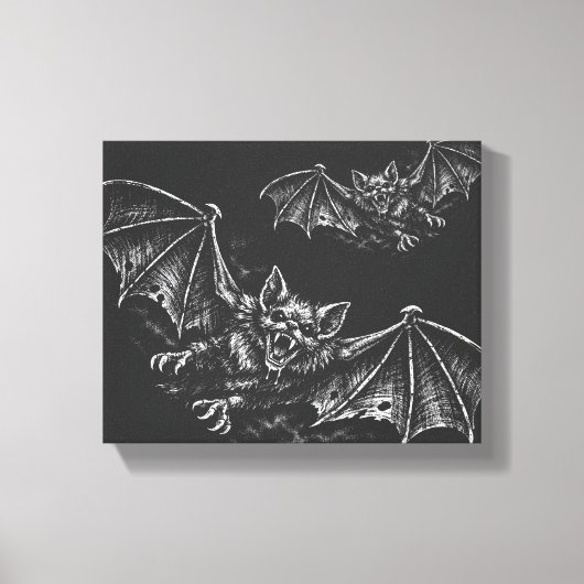 Toile Chauve-souris plongeante - par BurnsInHell (Recto)
