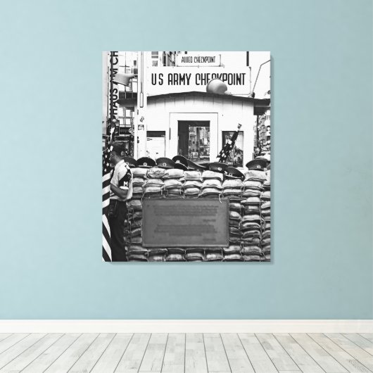 Toile Checkpoint Charlie Berlin (Insitu (Plancher de Bois))