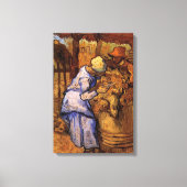 Toile Cheep Shearers (après Millet) par Vincent van Gogh (Recto)