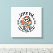 Toile Cheer Dad Surviving Comp Weekend Skeleton Shirt_1 (Insitu (Plancher de Bois))