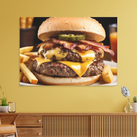 Toile Cheeseburger Double Bacon (Insitu(Salon))