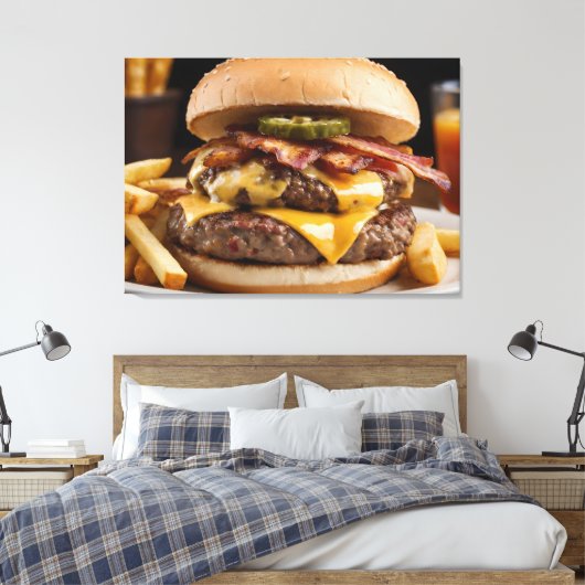 Toile Cheeseburger Double Bacon (Insitu(Chambre))