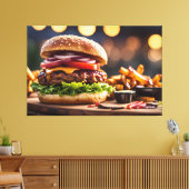Toile Cheeseburger & Frites (Insitu(Salon))