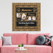 Toile Cheetah Imprimer Collage souvenirs 4 Photos (Insitu(Salon))