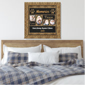 Toile Cheetah Imprimer Collage souvenirs 4 Photos (Insitu(Chambre))