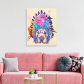 Toile Chef amérindien de Sharpei (Insitu(Salon))