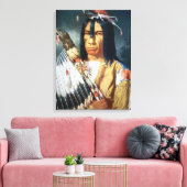 Toile Chef amérindien des Cris du Canada (Insitu(Salon))